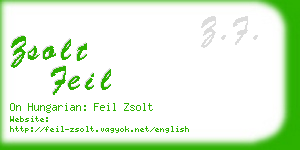 zsolt feil business card